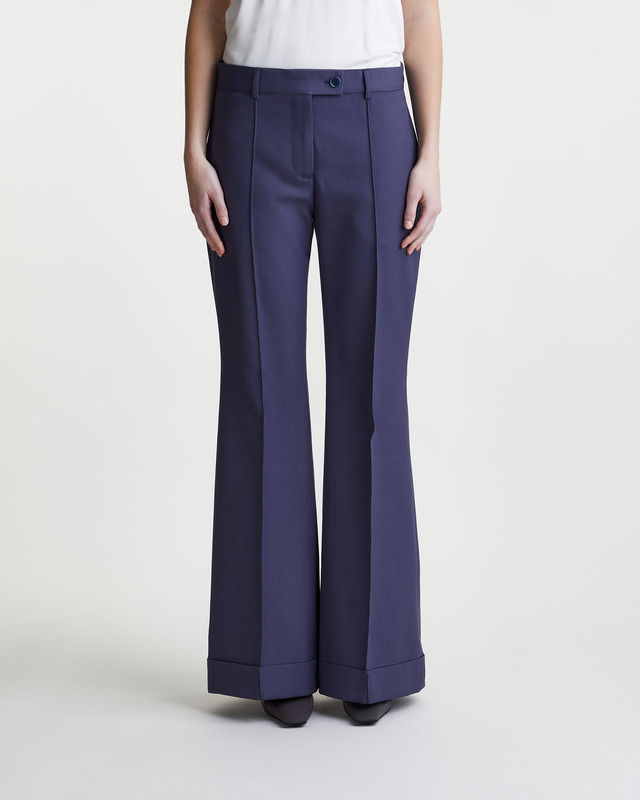 Acne Studios Byxor Tailored Flared Mid blue  34