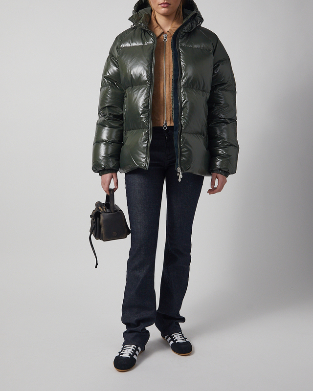 Pyrenex Jacket Unisex Sten Hooded Down Khaki M