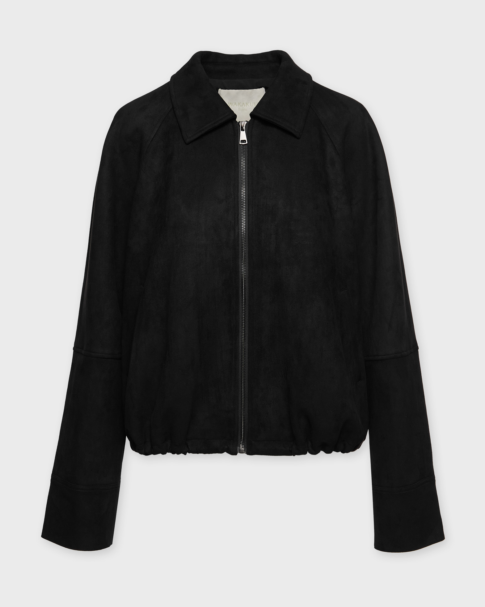 Wakakuu Icons Women's Black Jacket Milia Faux Suede L
