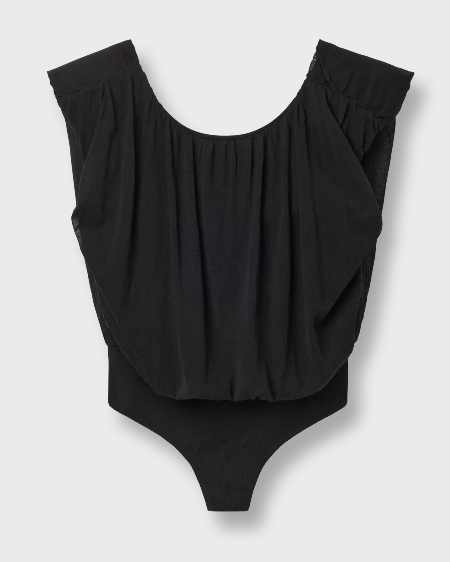 Dagmar Kvinno Svart Topp Draped Knit L