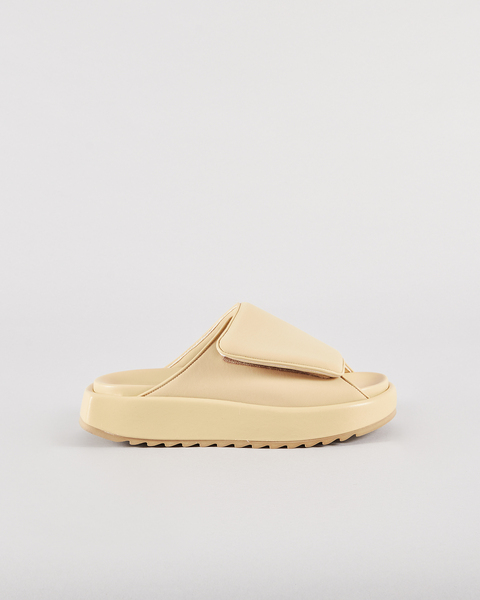 Sandaler Stitched Puffy Slipper Gul 1