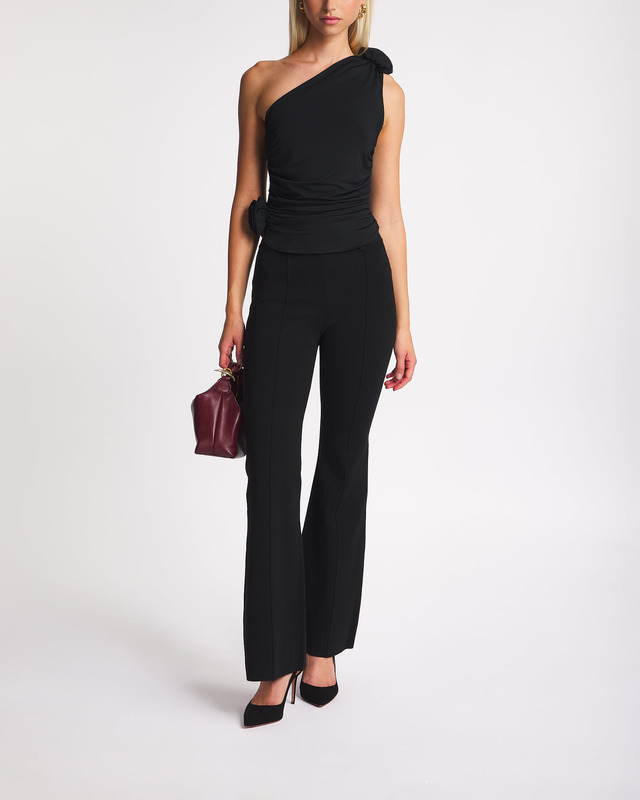 Magda Butrym Top One Shoulder T-Shirt Black FR 36 (EUR 34)