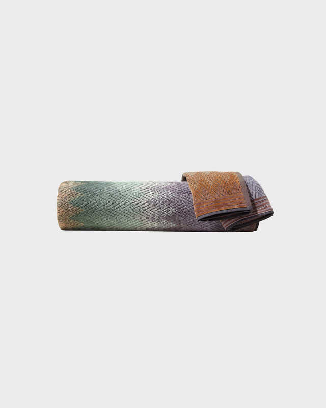 Missoni Home Yaco Bath Towel 165 Blå/brun/orange ONESIZE