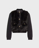 Moncler Cardigan Padded Alpaca & Wool Blend Black L