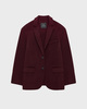 Anine Bing Blazer Quinn Cashmere Blend Burgundy 38