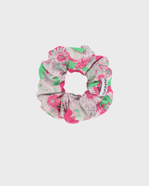 Scrunchie 3D Jacquard Scrunchie Pink ONESIZE 1
