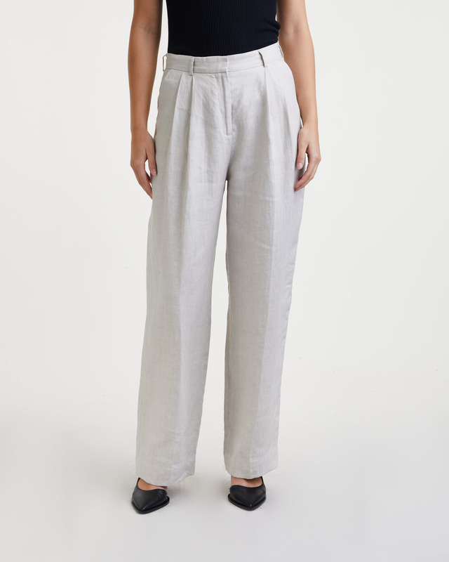 Dagmar Trousers Wide Suit Oatmeal 42