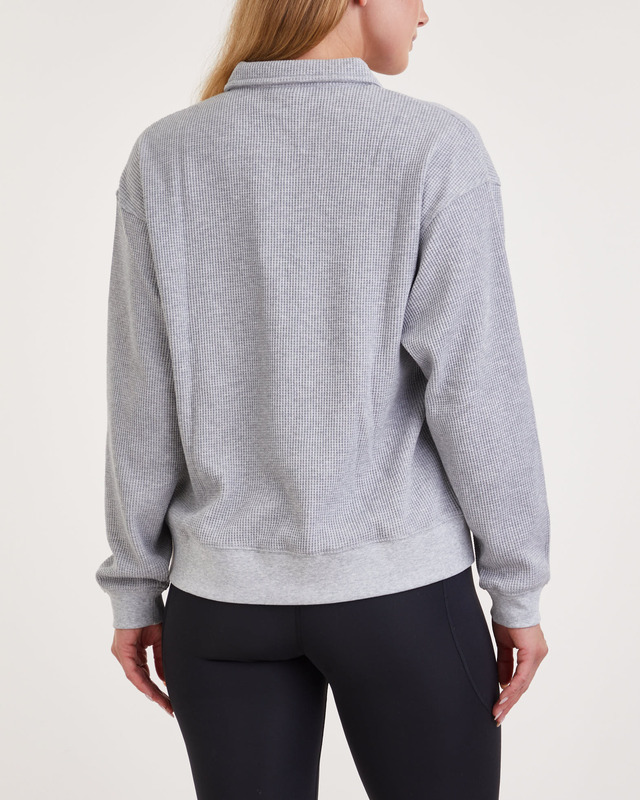 New Balance Tröja Athletics Collared Long Sleeve Grå L