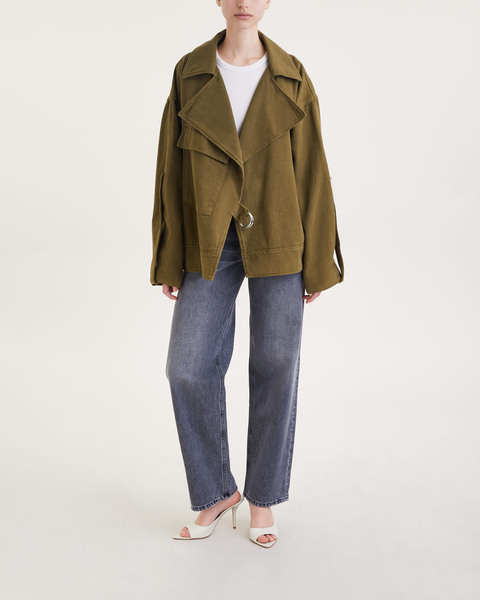 Jeans Wide Leg Denim Grå 2
