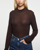 Filippa K Topp Lyocell Cashmere Mock Neck Brun XL