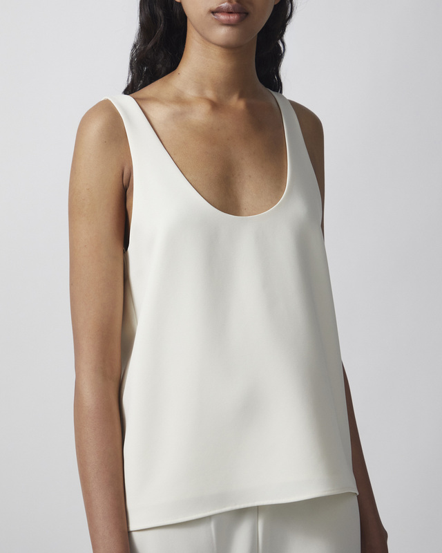 Almada Top Romy Crepe Creme M