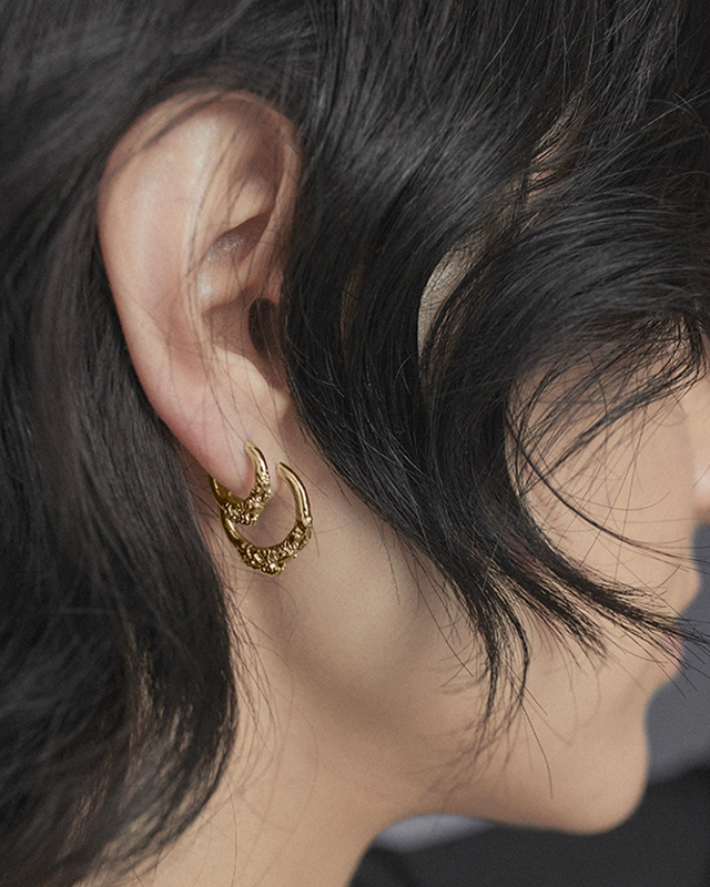 MARIA BLACK Earring Miro 12 Huggie Gold ONESIZE