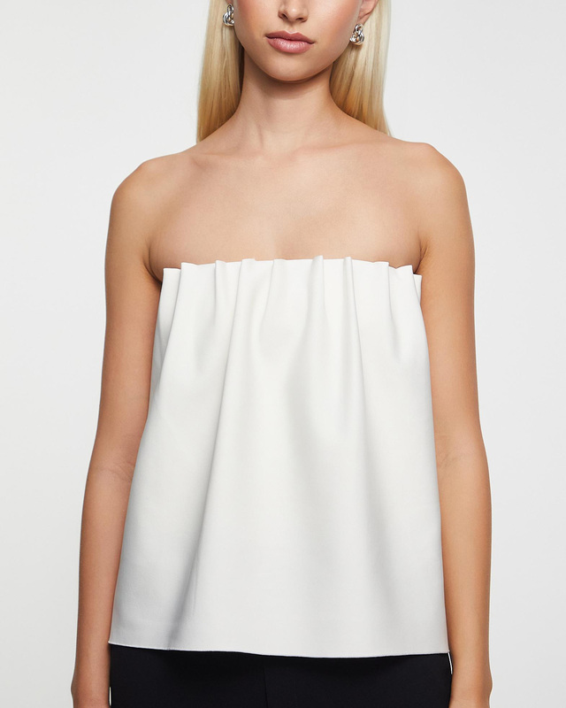Dagmar Top Rouched Tube White 36