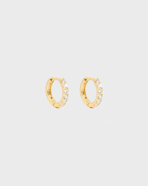 Mini hoop Guld/vit ONESIZE 1