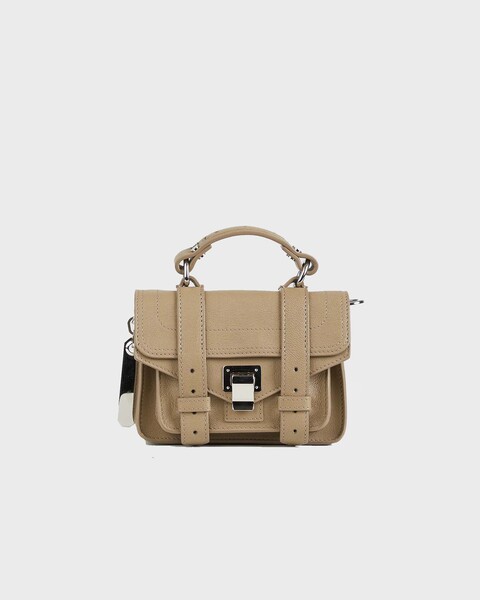 Leather Bag PS1 Micro Taupe 1