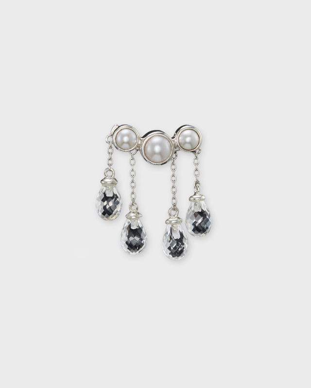 Maria Nilsdotter Earring Rain Small Silver ONESIZE