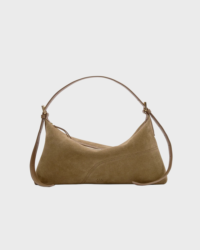 ATP Atelier Skuldertaske Castellare Loden Suede/Vacchetta Olive Green ONESIZE