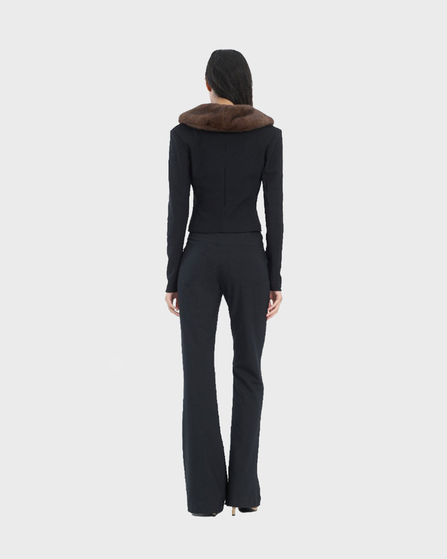 ROTATE FAUX FUR COLLAR CARDIGAN 40