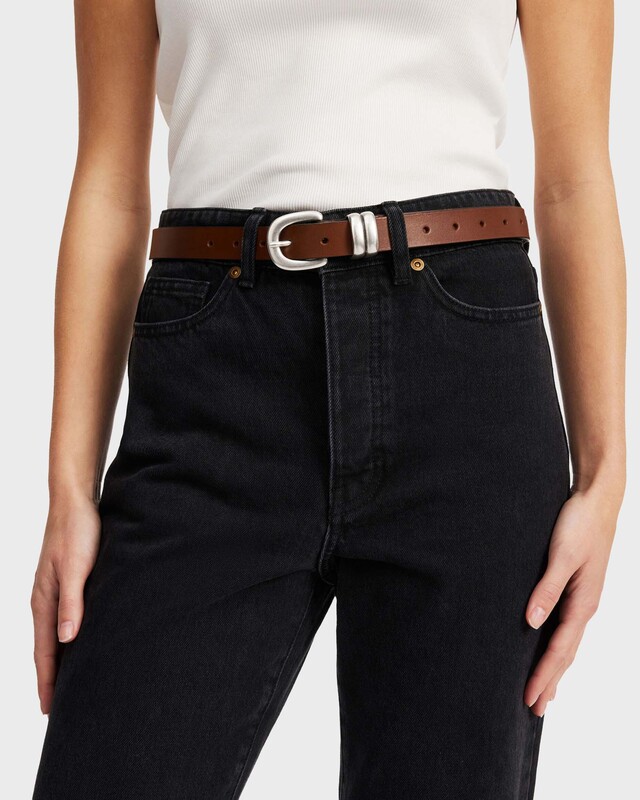 By Malene Birger Belt Zoilo Leather Mörkbrun ONESIZE