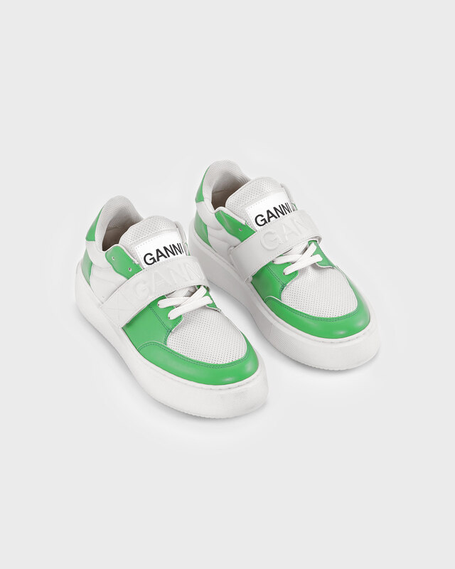 Ganni Sneakers Sporty Cupsole Low Velcro Grön EUR 39