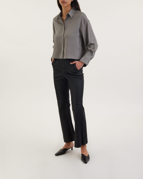 Shirt Cassie Satin Grå 2