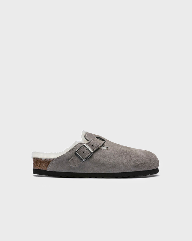 Birkenstock Slippers Boston VL Shearling Ljusgrå EUR 40