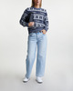 Ganni Sweater Logo Wool Mix Sky captain L