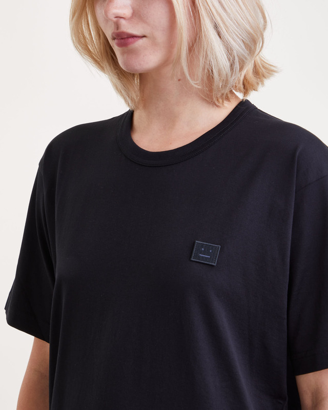 Acne Studios T-shirt Nash Face Black XS