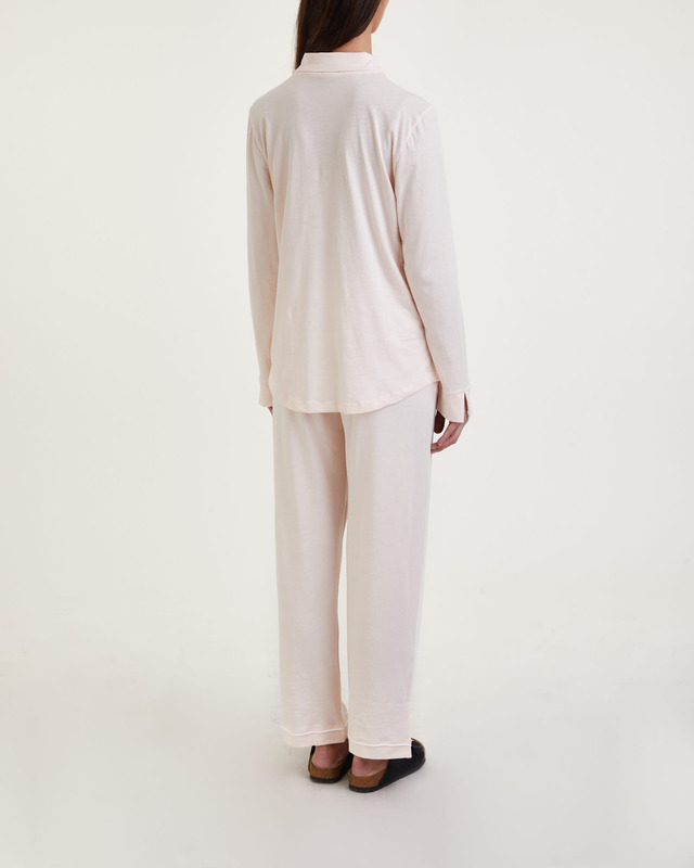Skin Pajama Set Cecilia Vit/rosa 3 (M)