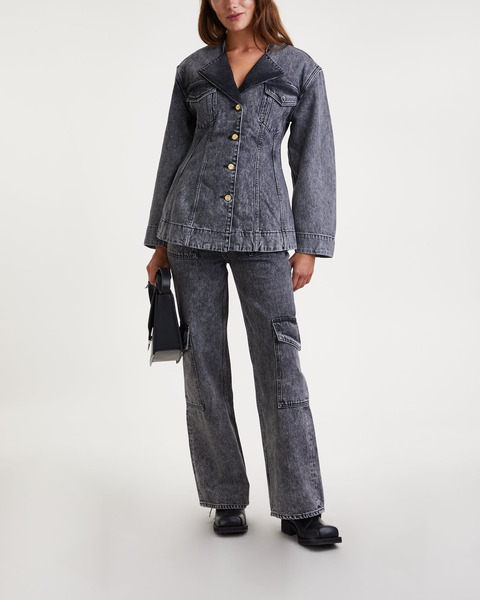 Blazer Snow Washed Denim Fitted Washed black 2