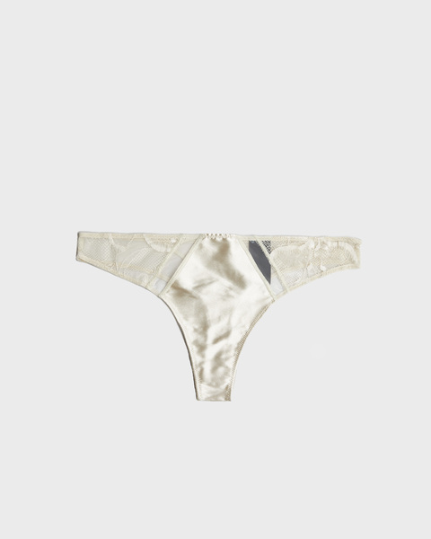 Trosor Lace Thong Ivory 1
