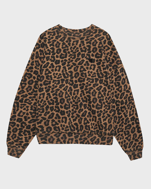 Anine Bing Miles Sweatshirt Leopard Leopard S