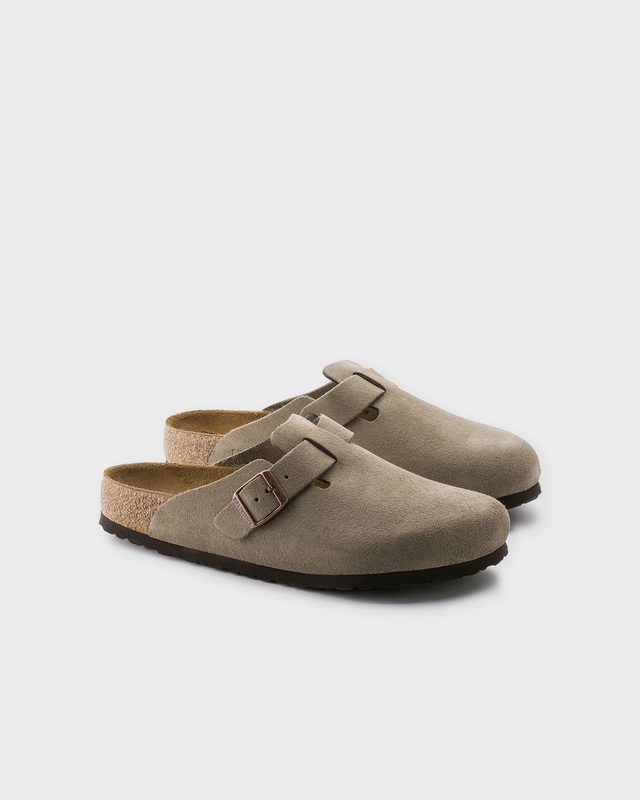 Birkenstock Tofflor Boston Soft Footbed Taupe EUR 36