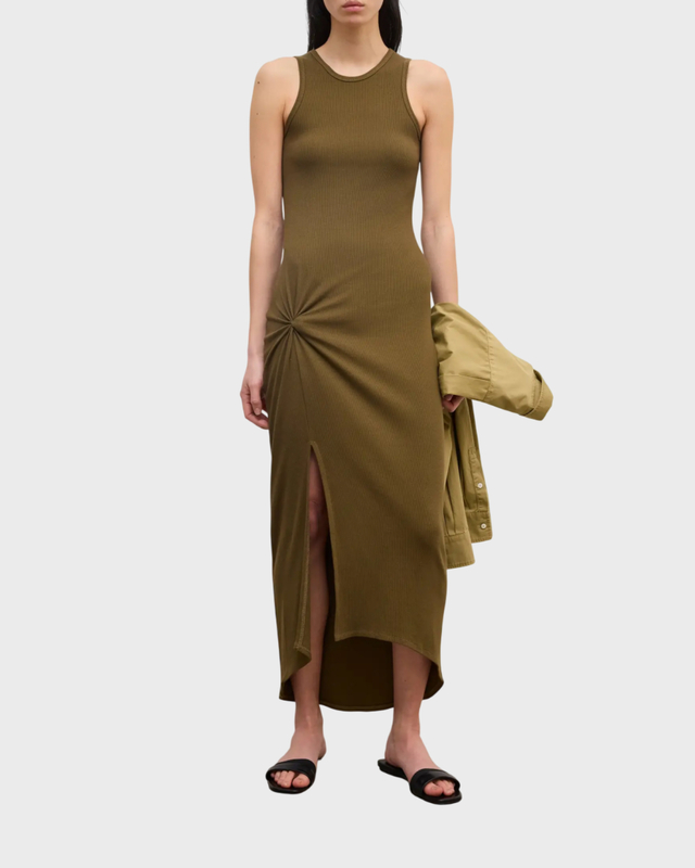 Dagmar Dress Knot Tank Dark green XS