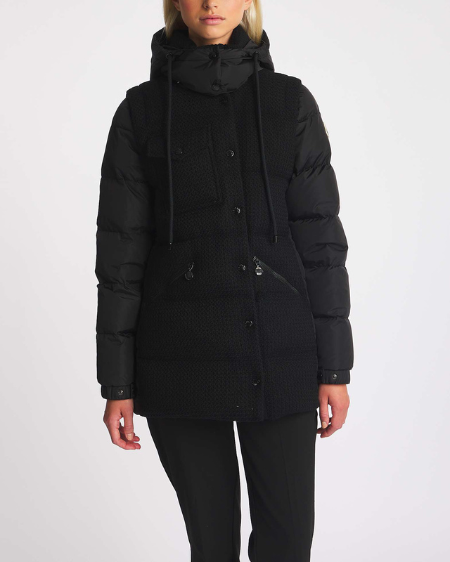 Moncler Artigny Long Coat Black MONCLER 1 (S)