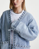 ROTATE Birger Christensen Jacket Denim Oversized Ljusblå 40