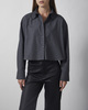 Wakakuu Icons Skjorte Cropped Brushed Cotton Grey L