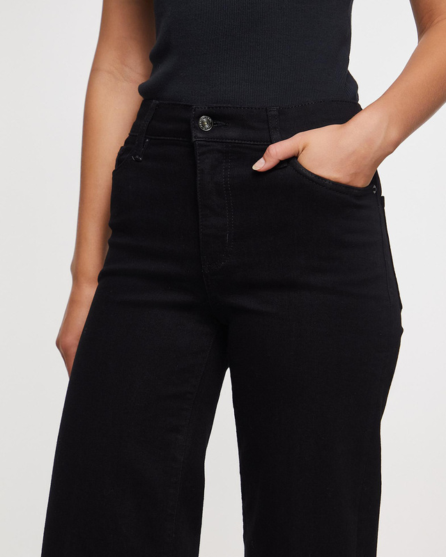 Frame Jeans Pixie Le Slim Palazzo Black 30