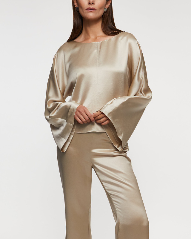 Wakakuu Icons Blouse Palermo Satin Beige S