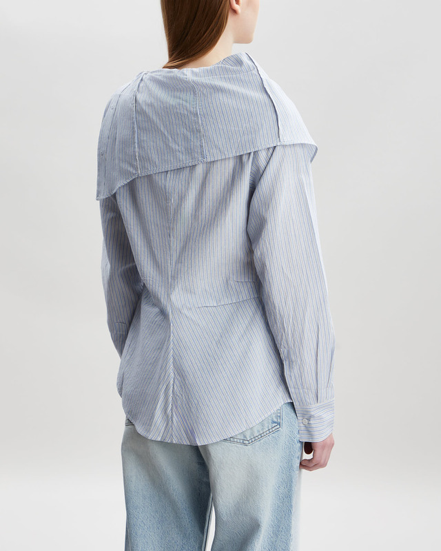 Acne Studios Shirt Button Up Blouse Blå/vit 40