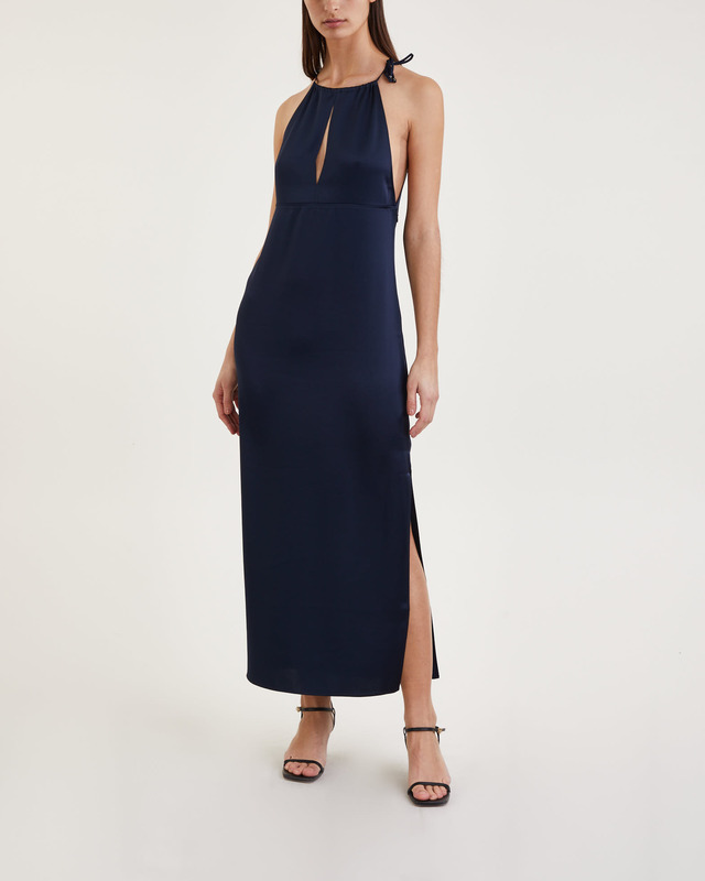 Filippa K Klänning Gathered Neck Satin Night 42