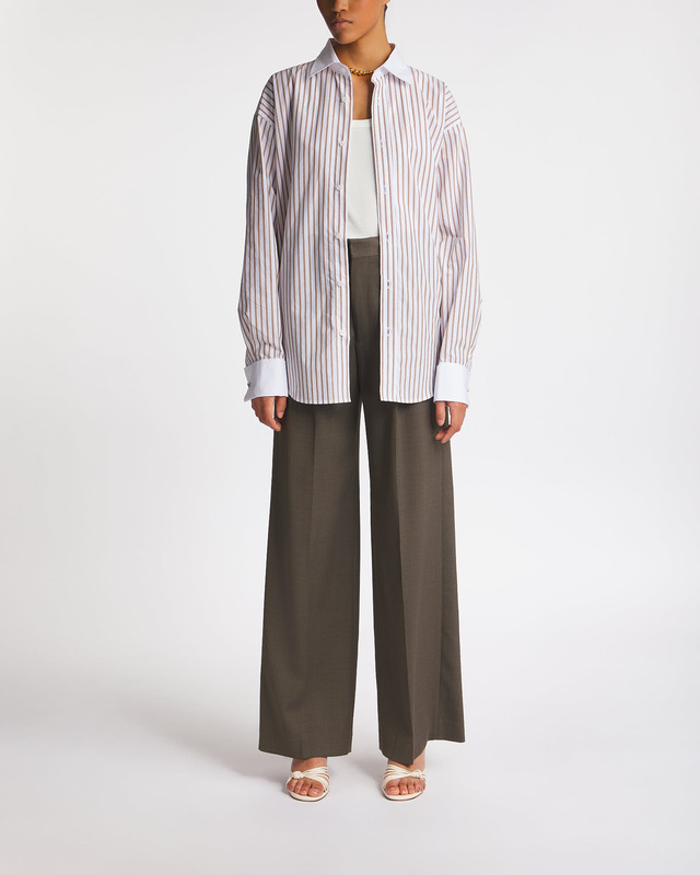 Filippa K Shirt Cotton Tuxedo Ljusbrun 40