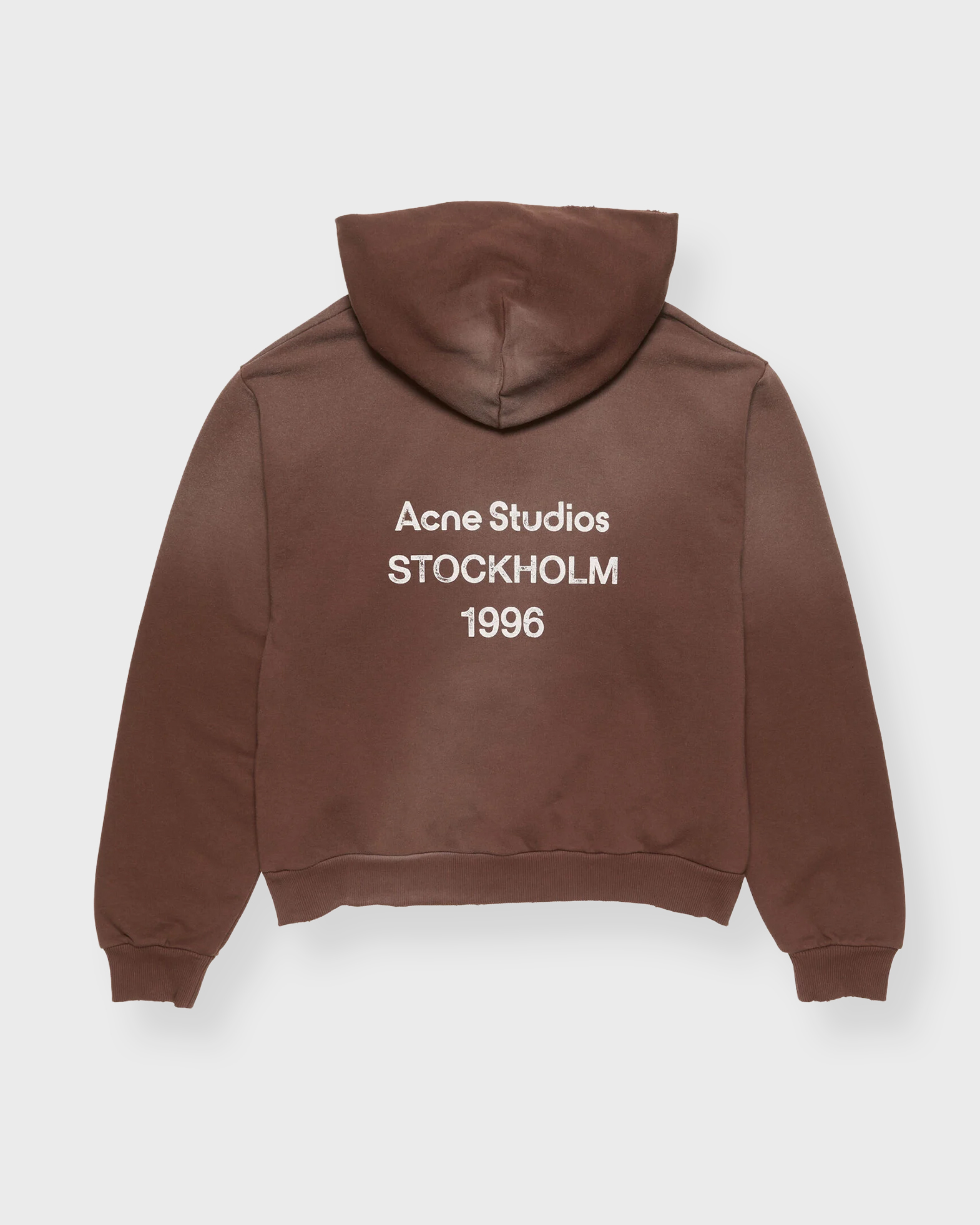 Acne Studios Women's Chocolate Hoodie Logo Xxs/Xs