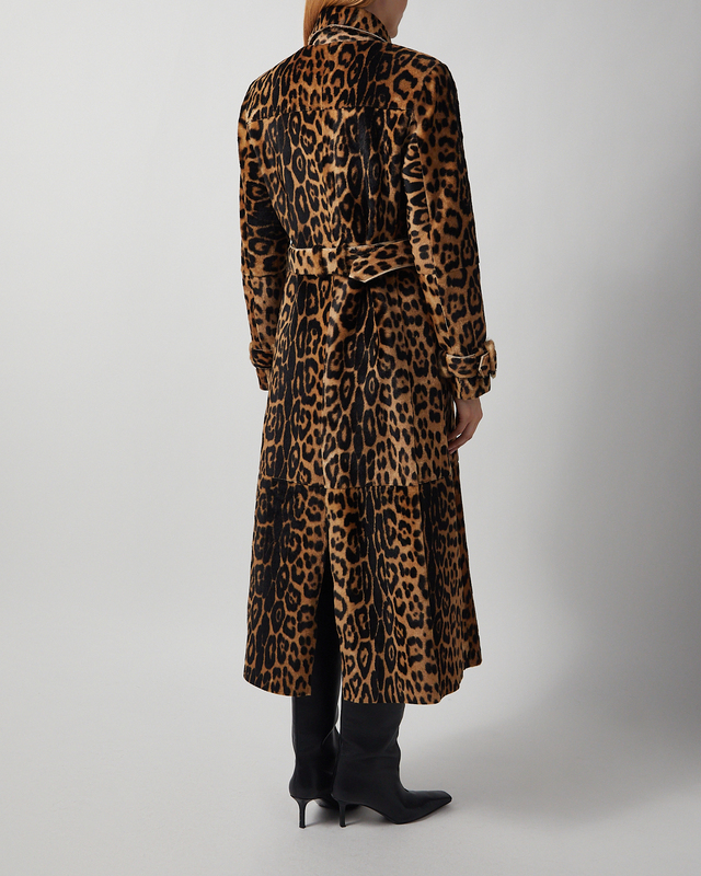 Nour Hammour Coat Tate Leopard Ponyhair Leopard FR 36 (EUR 34)