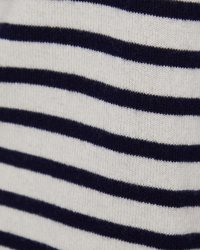 LISA YANG T-Shirt Cila Stripe Cashmere Blå/vit 2 (M-L)