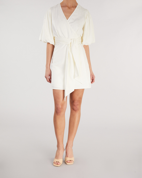 Dress Linen  White 2