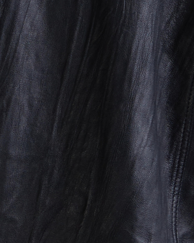 Acne Studios Jacket Crinkle Leather Biker Svart 34