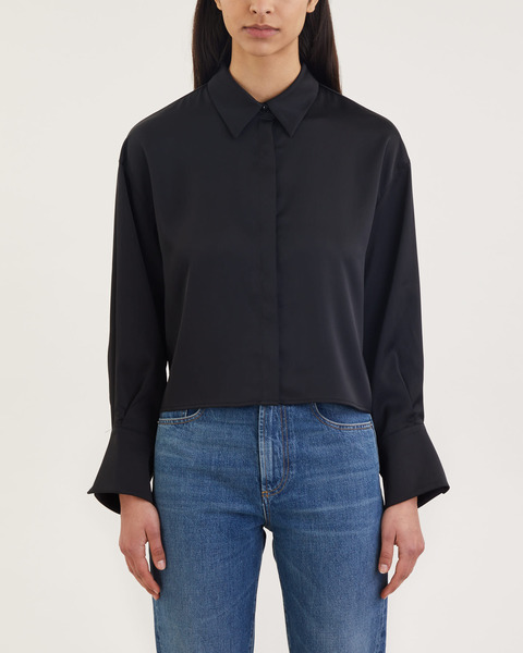 Shirt Cassie Satin Svart 1