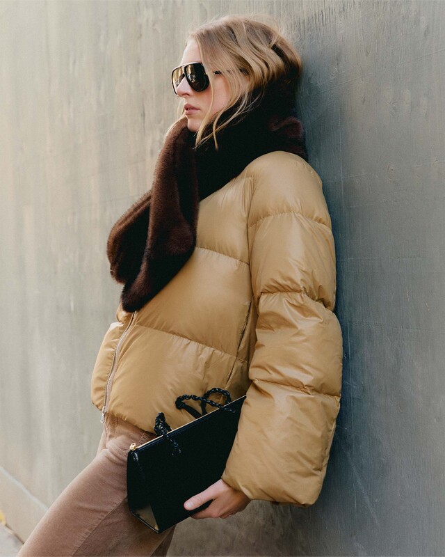 Wakakuu Icons Jacket Storm Puffer Short Beige XS