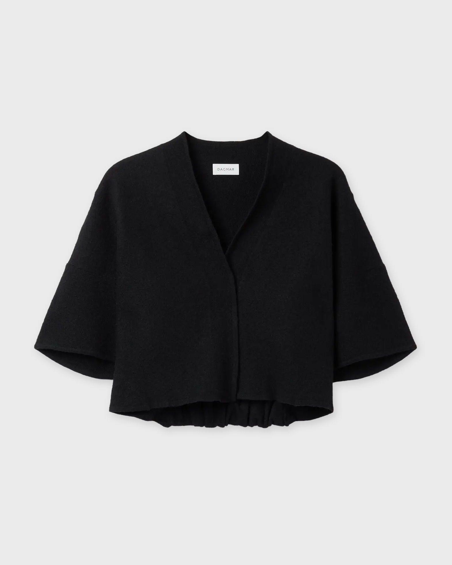 Dagmar Women's Black Short Wool Cardigan Svart S